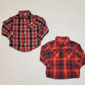 2t plaid shirts